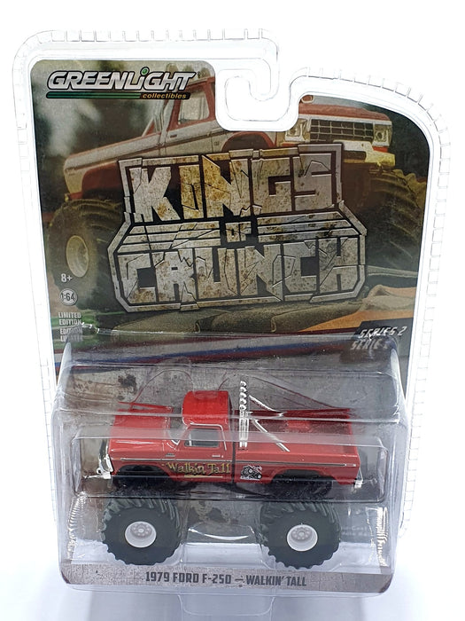 Greenlight 1/64 Scale 49020-E - 1979 Ford F-250 Walkin' Tall - Red