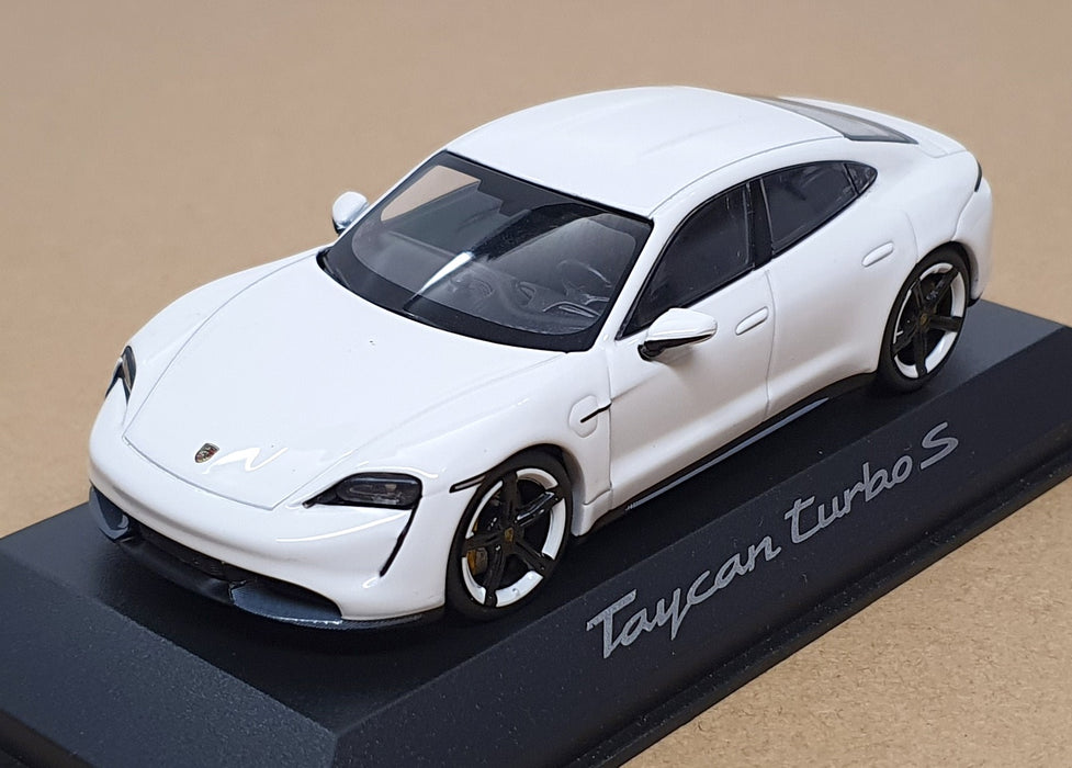 Minichamps 1/43 Scale WAP 020 780 0L - Porsche Taycan Turbo S - White