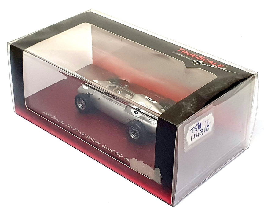 TSM 1/43 Scale TSM114310 - 1960 Porsche 718 F2 #6 Solitude GP 4th G. Hill