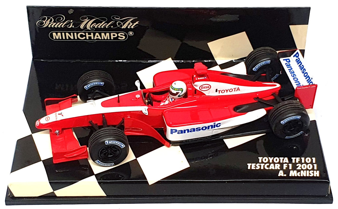 Minichamps 1/43 Scale 400 010225 - F1 Toyota TF101 Testcar 2001 A. McNish - Red