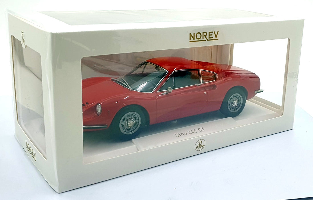 Norev 1/18 Scale Diecast 187800 - 1968 Dino 246 GT - Red