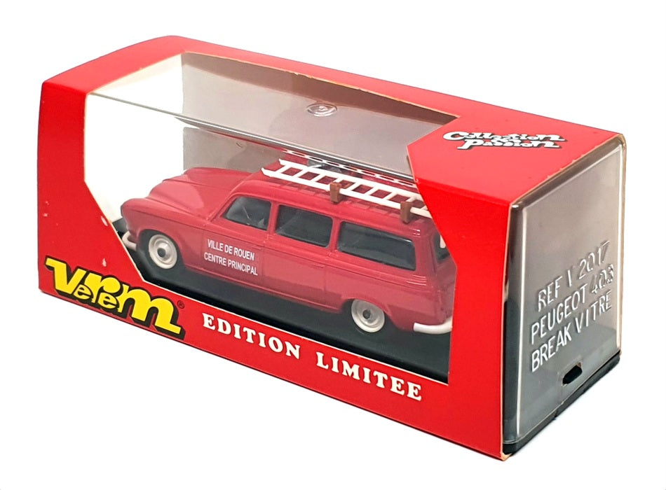 Verem 1/43 Scale Diecast V2017 - Peugeot 403 Break Fire - Red