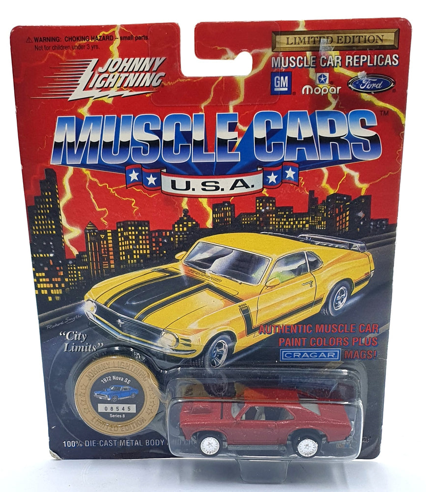 Johnny Lightning 1/64 Scale 200-180 - Muscle Cars 1972 Chevrolet Nova SS - Red