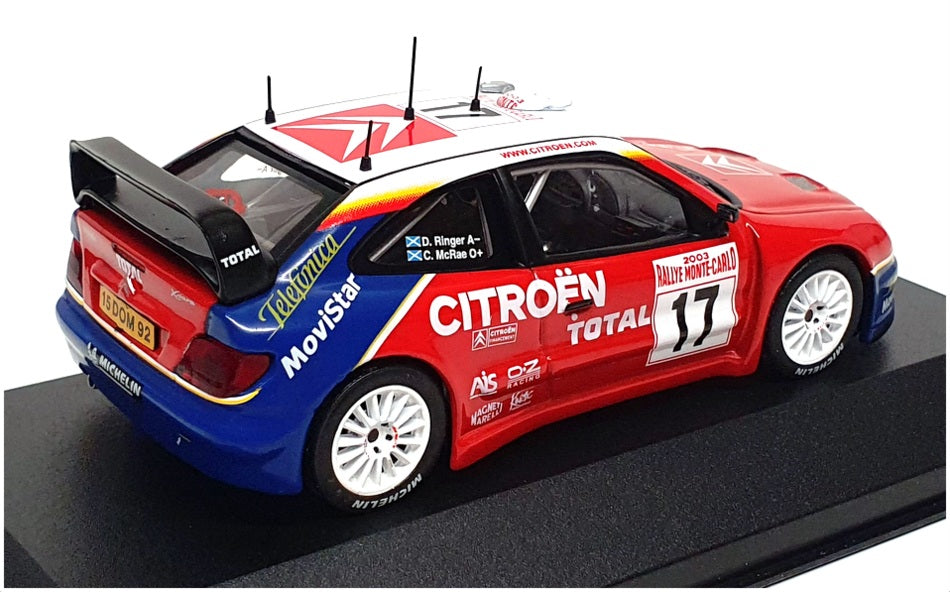 Ixo 1/43 Scale RAM107 - Citroen Xsara WRC #17 2nd Monte Carlo 2003