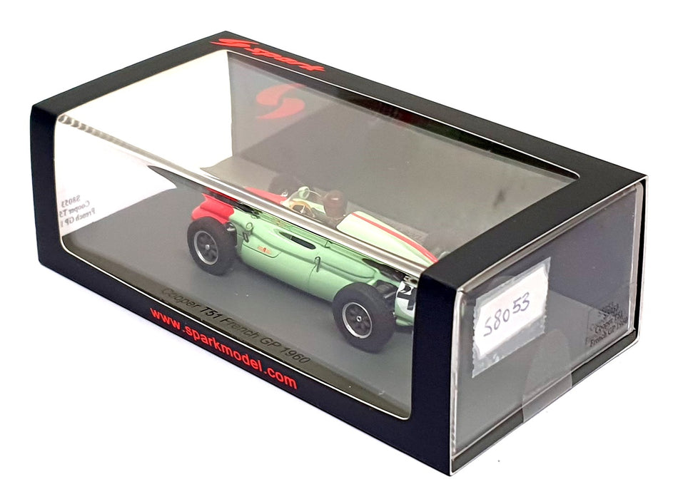 Spark 1/43 Scale S8053 - F1 Cooper T51 #48 French GP 1960 Bruce Halford