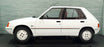 Model Car Group 1/18 Scale MCG18493 - Peugeot 205 - Lacoste White