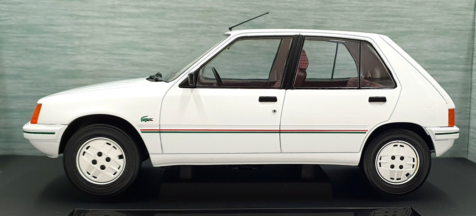 Model Car Group 1/18 Scale MCG18493 - Peugeot 205 - Lacoste White
