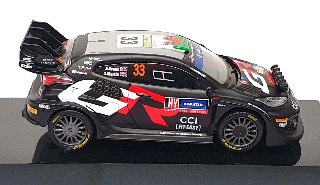 Burago 1/43 Scale 18-38316 - Toyota GR Yaris Rally 1 Hybrid #33 Evans/Martin