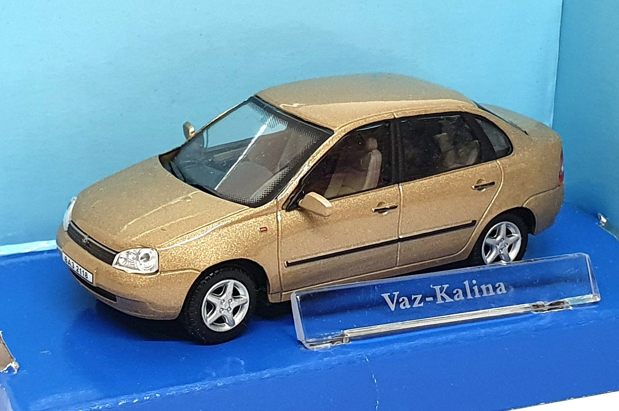 Cararama 1/43 Scale Diecast CARA98 - Lada Vaz Kalina - Gold