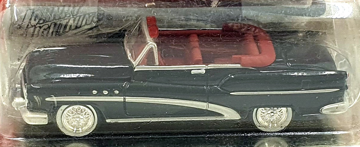 Johnny Lightning 1/64 Scale 434-01 - 1953 Buick Super - Black with Red Interior