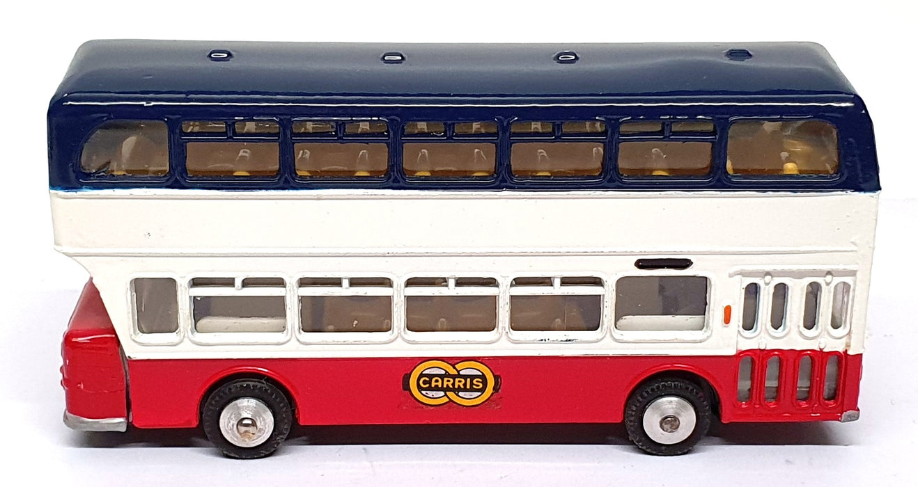 Metosul 12cm Long 23 - Leyland Atlantean Autocarro 2 Pisos Bus - Blue/White/Red