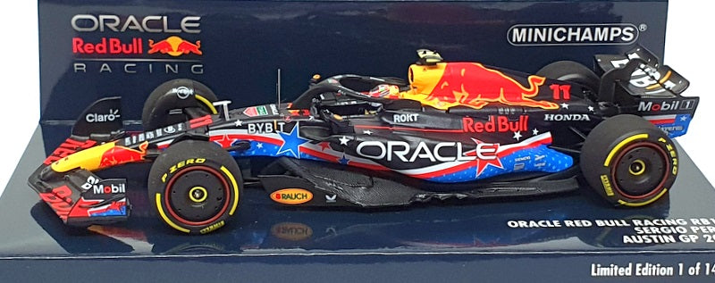 Minichamps 1/43 Scale 410 231911 - F1 Red Bull RB19 #11 Austin GP 2023 S. Perez