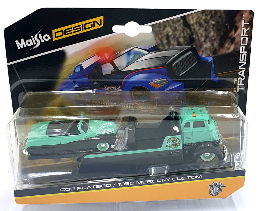 Maisto 1/64 Scale Diecast 15055 1950 Mercury Custom/COE Flatbed - Mint Green