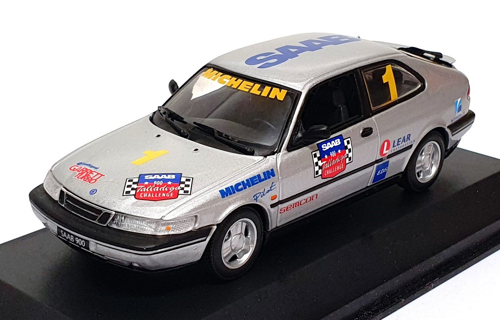 Minichamps 1/43 Scale 473310 - Saab 900 SE #1 Talladega Challenge 1996 - Silver