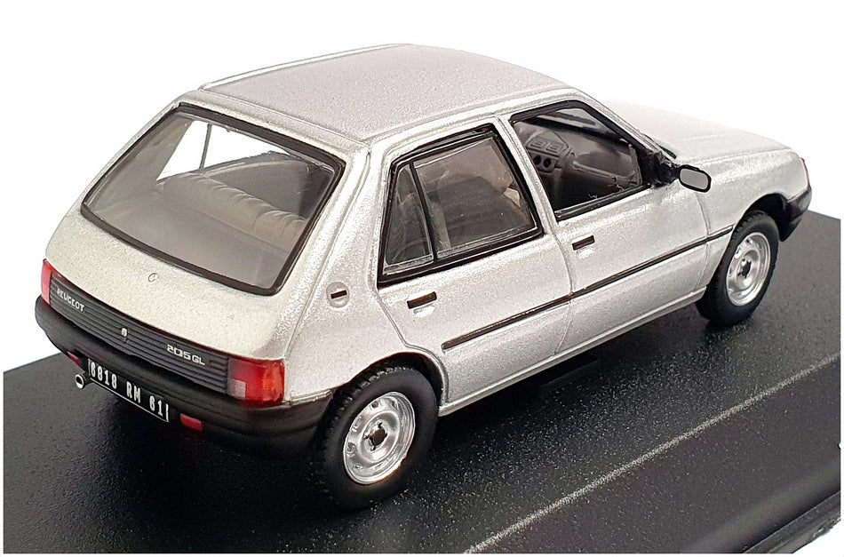 Norev 1/43 Scale Diecast 471735 - 1988 Peugeot 205 GL - Futura Grey
