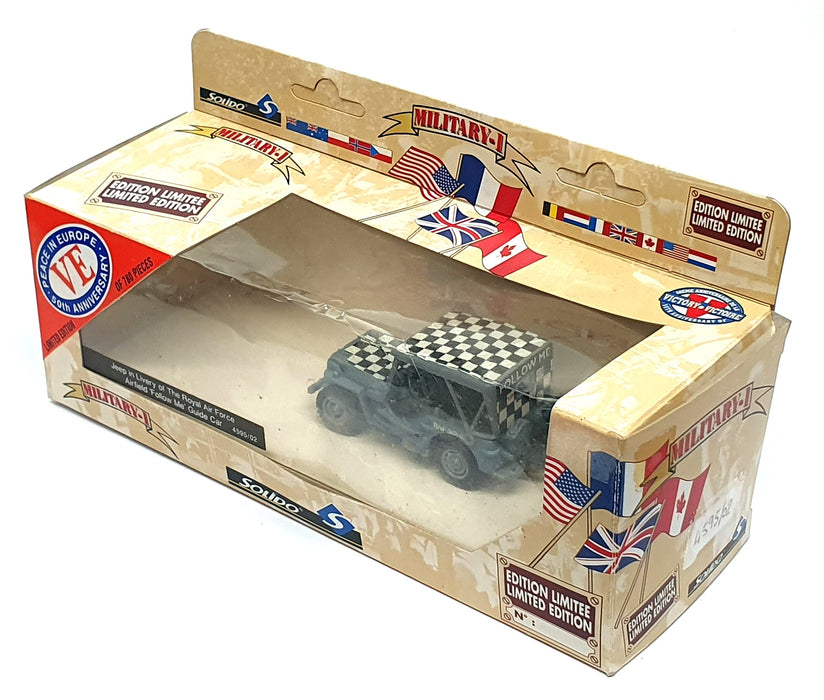 Solido 1/43 Scale Diecast 4595/02 - Willys Jeep RAF Follow Me Guide Car