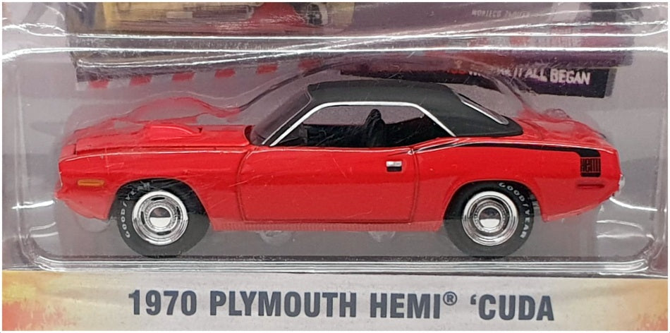 Greenlight Series 2 1/64 Scale 21740 - 1970 Plymouth Hemi Cuda - Red/Black