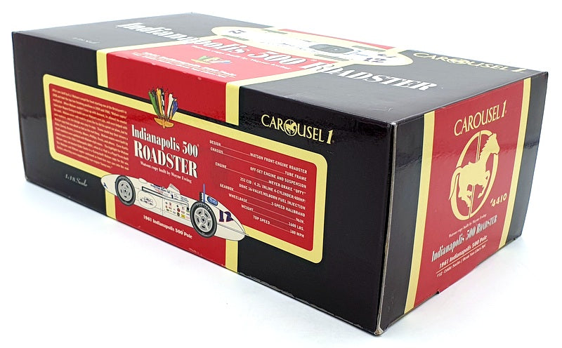 Carousel 1 1/18 Scale Diecast #4410 - 1961 Indianapolis 500 Watson #12 E.Sachs