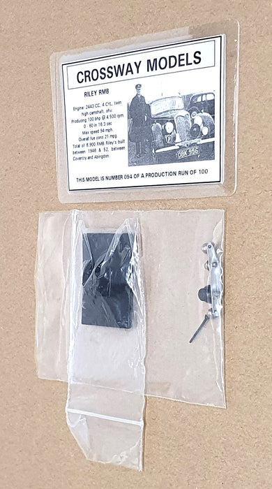 Crossway Models 1/43 Scale CP14 - Riley RMB Portsmouth City Police - Black