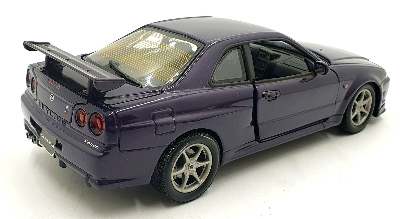Motor Max 1/18 Scale Diecast 22426R - Nissan Skyline GT-R34 - Purple