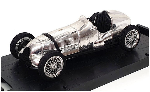 Brumm 1/43 Scale 1511 - 1937 Mercedes W 125 - Chrome Silver 