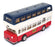 Metosul 12cm Long 23 - Leyland Atlantean Autocarro 2 Pisos Bus - Blue/White/Red