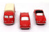 Schuco 1/90 Scale 05802 - Piccolo Set 2004 VW T1 VW 1500 & Karmann - Red