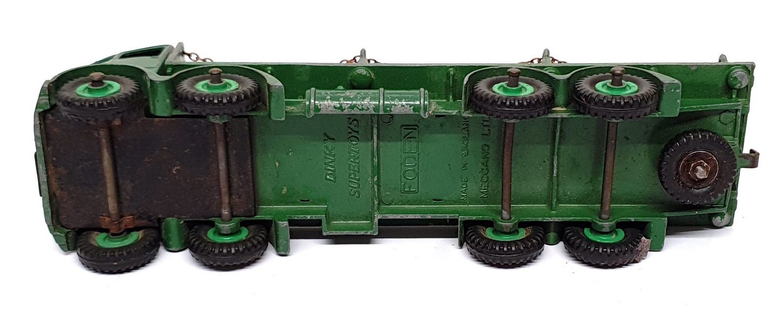Dinky Supertoys 30526S - Foden Flatbed Lorry With Chains - Green REPAINT