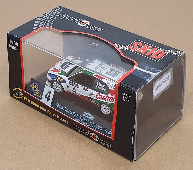 Skid 1/43 Scale SKW99011 - Toyota Corolla WRC #4 Winner China Rally 1999