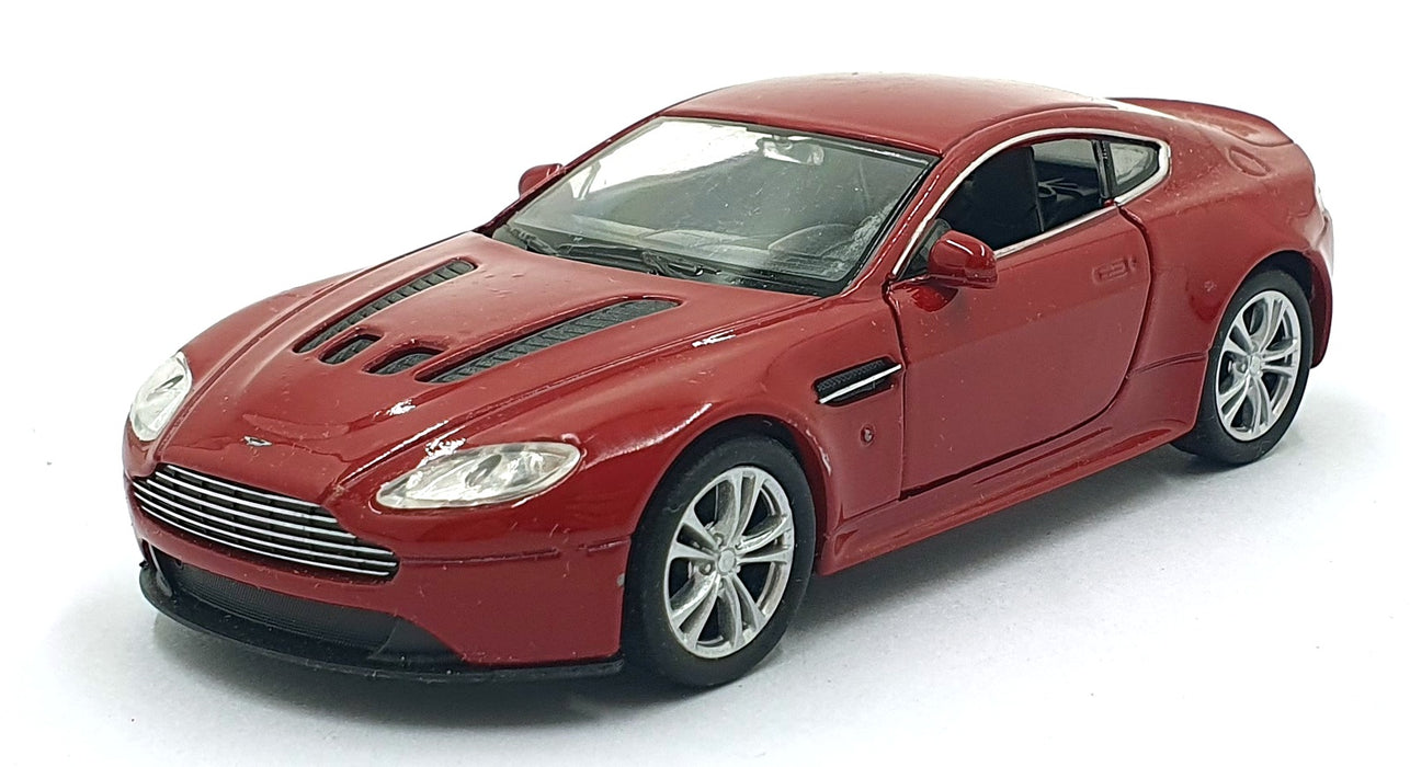 Welly Model 12cms Pull Back and Go 301125A - Aston Martin V12 Vantage - Dark Red