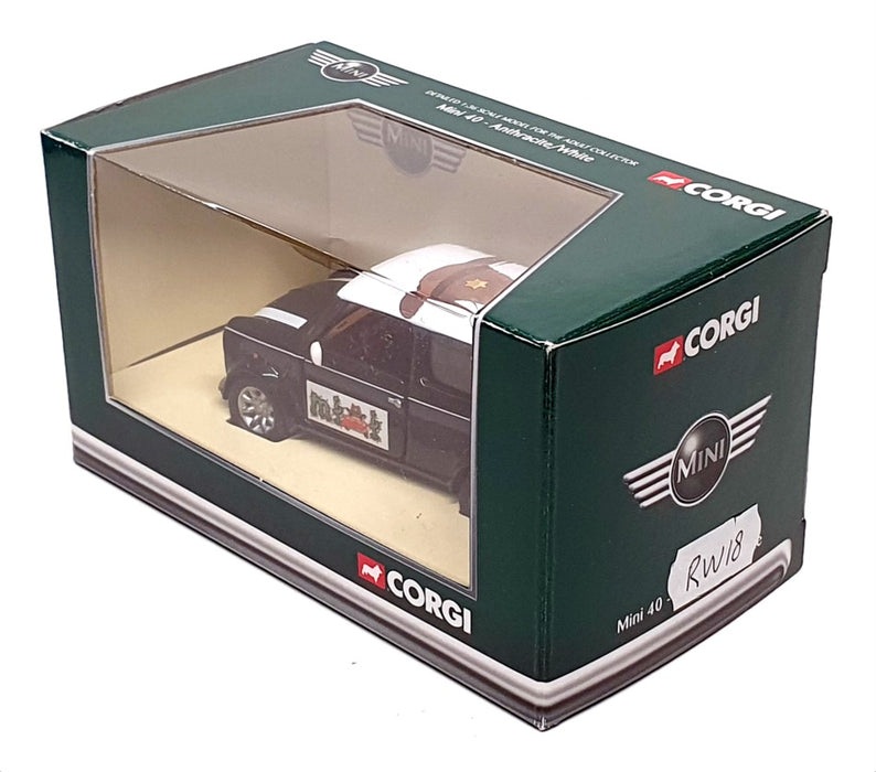 Corgi 1/36 Scale RW18 - Mini 40 Anthracite/White - REWORKED In This Livery