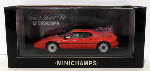 Minichamps 1/43 Scale Diecast 430 025022 - 1978-81 BMW M1 Street - Red