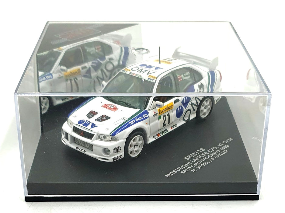 Skid 1/43 Scale SKM118 - Mitsubishi Lancer EVO. VI Gr.N #21 MC Rally 2000