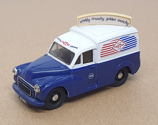 Corgi 1/43 Scale C959 - Morris Minor Van Smiths Crisps - White/Blue