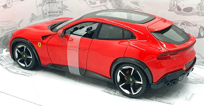 Burago 1/24 Scale Diecast 18-26030 - Ferrari Purosangue - Red