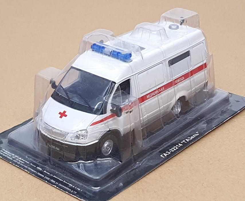 Altaya 1/43 Scale SOV04D - Russian GAZ 322214 Gazelle Ambulance - White/Red