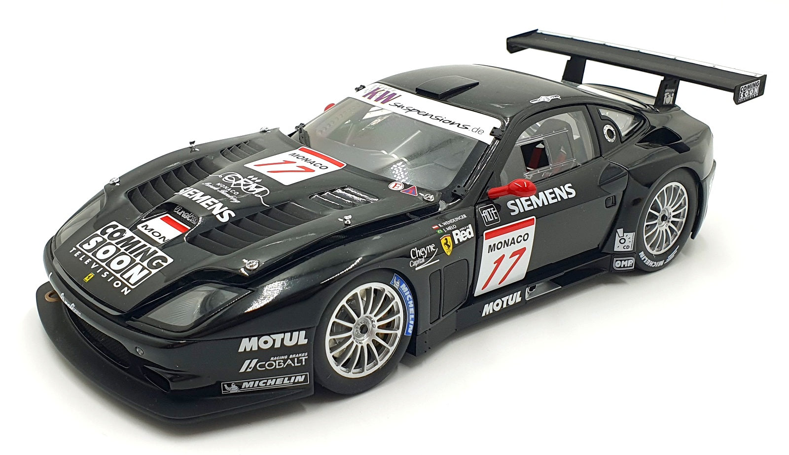 Kyosho 1/18 Scale Diecast 08393C - Ferrari 575 GTC Team J.M.B Donnington 2004