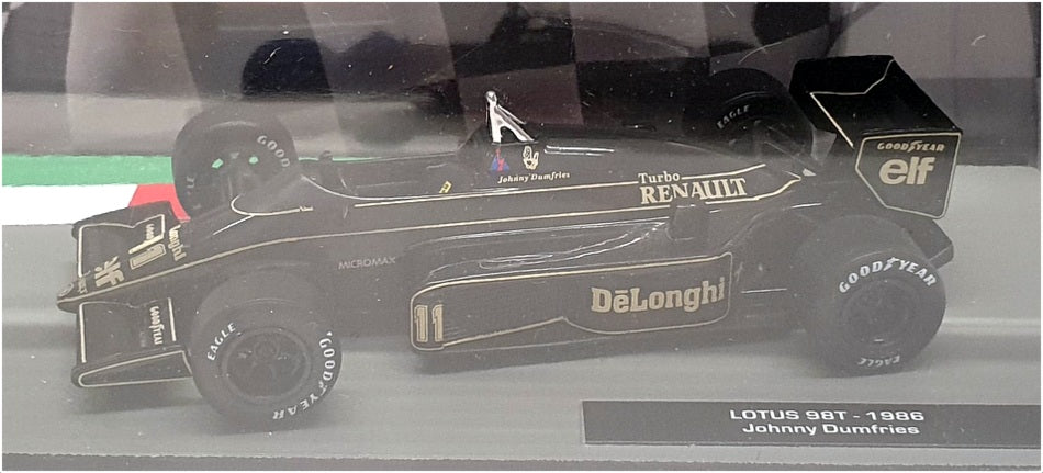 Altaya 1/43 Scale 16324B - F1 Lotus 98T 1986 #11 Johnny Dumfries