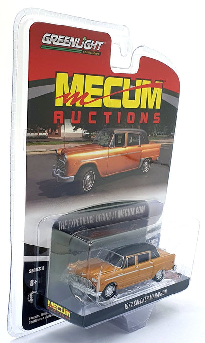 Greenlight 1/64 Scale 37190-F - 1972 Checker Marathon - Met. Orange