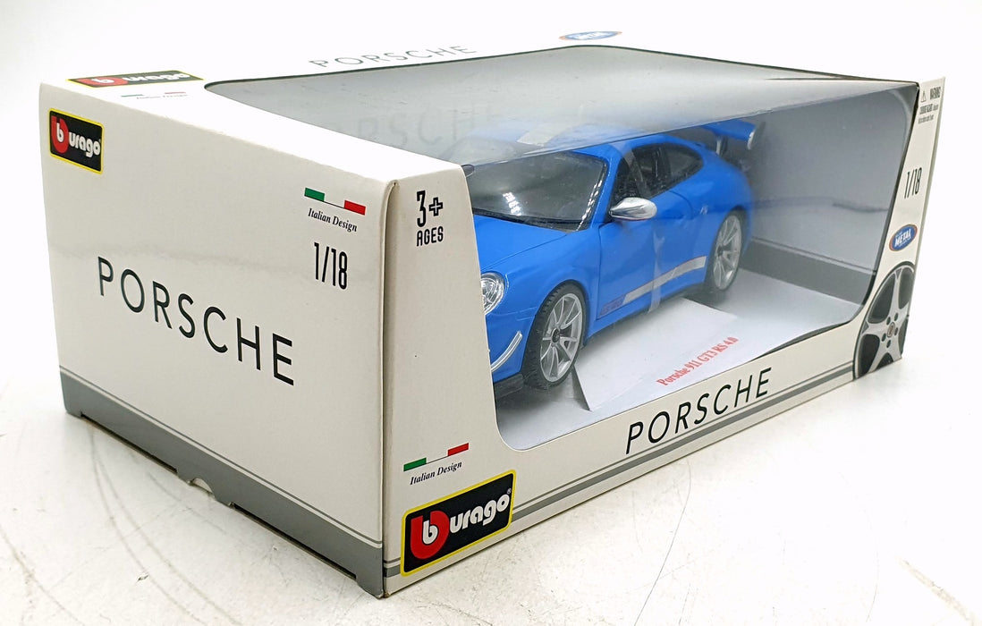 Burago 1/18 Scale Diecast 18-11036 - Porsche 911 GT3 RS 4.0 - Blue