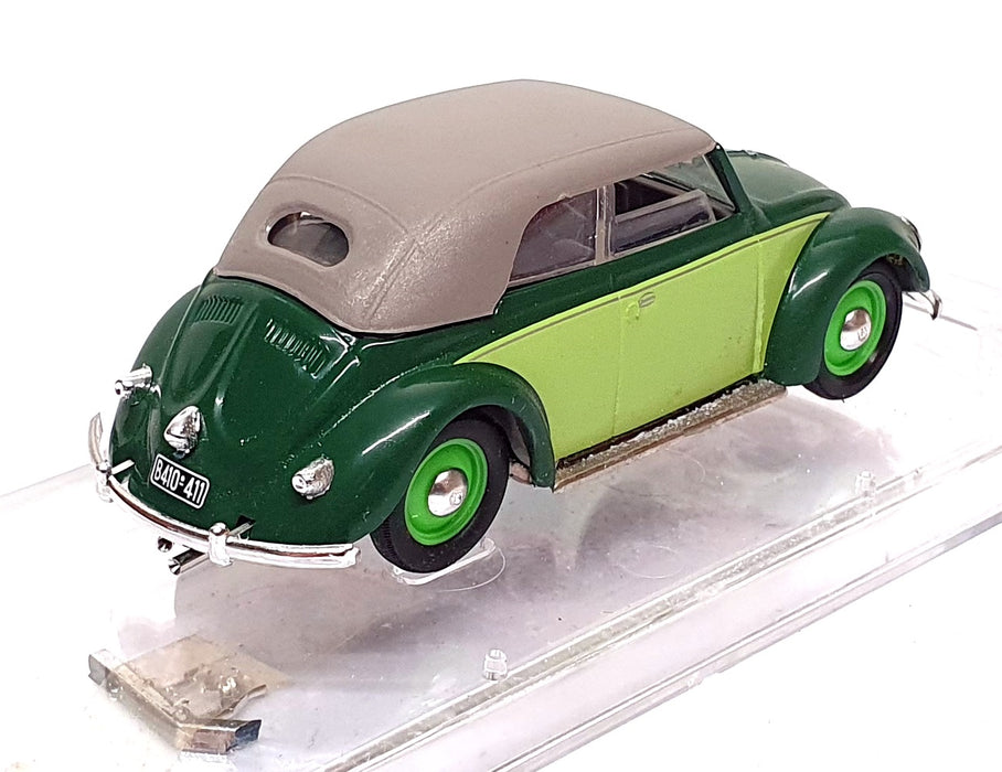 Vitesse 1/43 Scale 411 - 1949 Volkswagen Closed Cabriolet - Green/Grey