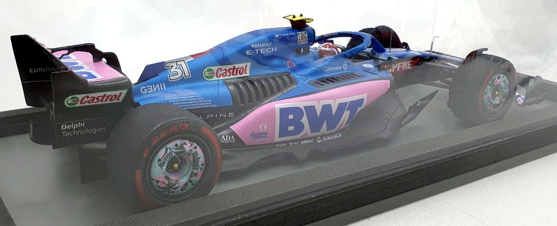 Spark 1/18 Scale Resin 18S751 - Alpine A522 BWT F1 2022 #31 Ocon Miami