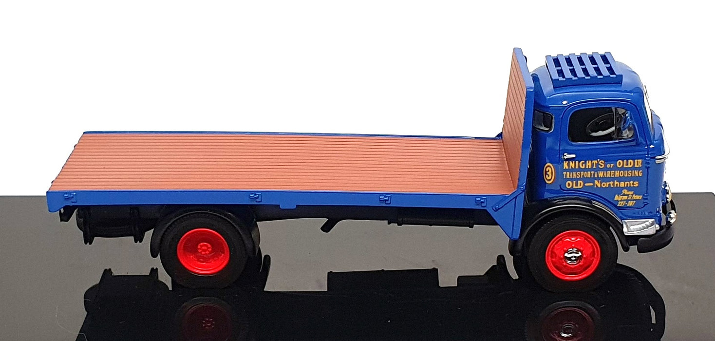 British Transport Classics 1/50 Scale 010201 Commer Flatbed Knights Of Old Blue