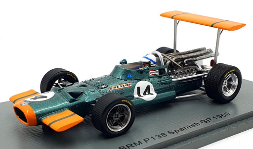 Spark 1/43 Scale S5705 - BRM P138 Spanish GP 1969 F1 #14 John Surtees