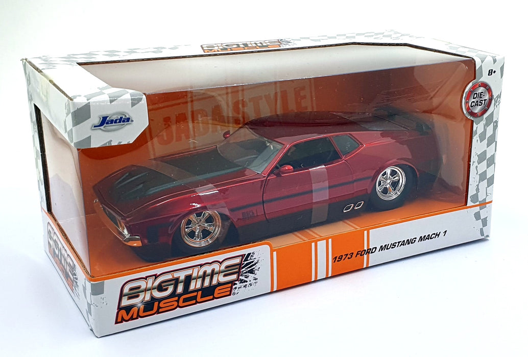 Jada Bigtime Muscle 1/24 Scale Diecast 36589 - 1973 Ford Mustang Mach 1 Met. Red