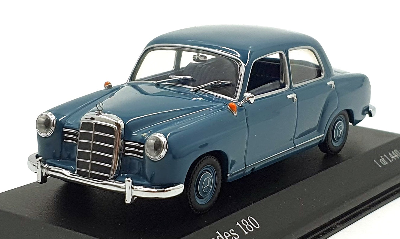 Minichamps 1/43 Scale 430033102 - 1953-57 Mercedes-Benz 180 - Blue