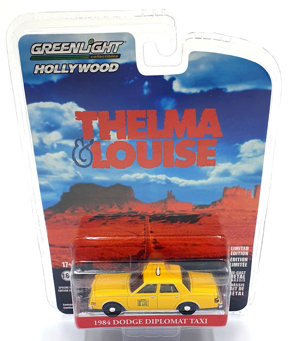 Greenlight 1/64 Scale 44945-F - 1984 Dodge Diplomat Taxi - Yellow