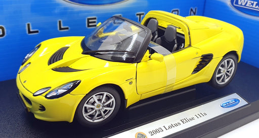 Welly 1/18 Scale 12535R-W - 2003 Lotus Elise 111s - Yellow