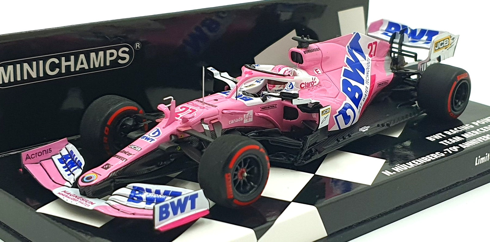 Minichamps 1/43 Scale 417 200527 BWT Racing F1 Team Mercedes RP20 #27 GP 2020