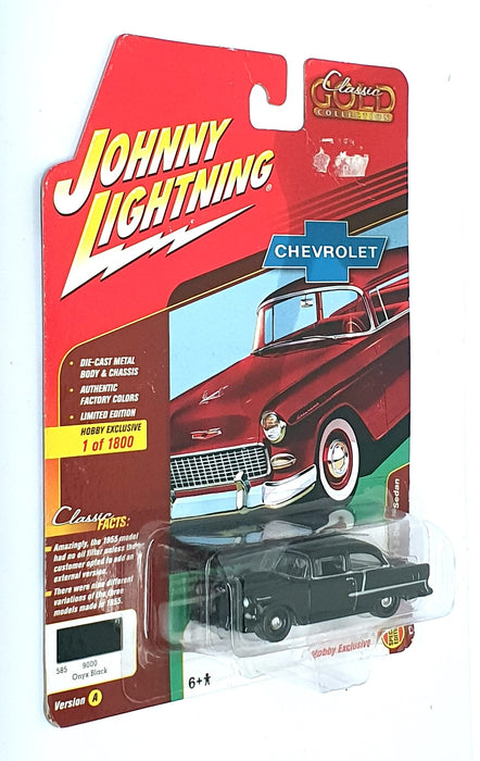 Johnny Lightning 1/64 Scale JLSP005 - 1955 Chevrolet 2Dr. Sedan - Onyx Black